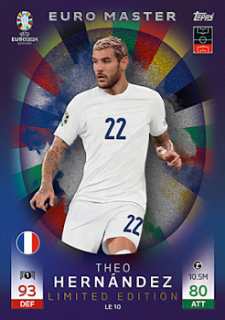 Theo Hernandez France Topps Match Attax EURO 2024 Euro Master Limited Edition #LE10